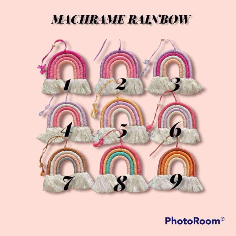 Machrame Rainbow/Tassel Rainbow/Syal/Scraft/Rodeo Kuda AccesoriesTas Jali Tas Jaly Tas Anyaman Premium