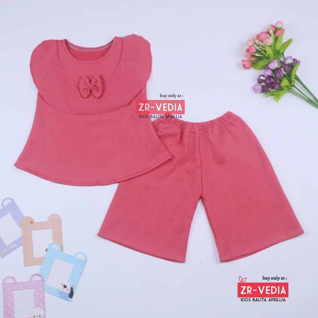 (POLOS) Setelan Intana Anak uk 1-4 Tahun / Set Bawahan Kulot Perempuan Baju Model Dress Atasan Cewek Import