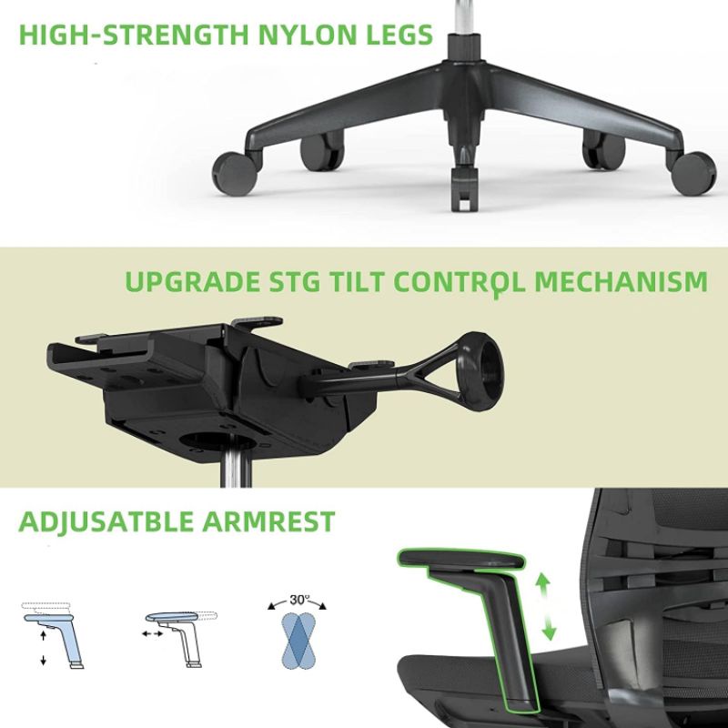 Kursi Kantor Kursi Kerja Ergonomis 123A