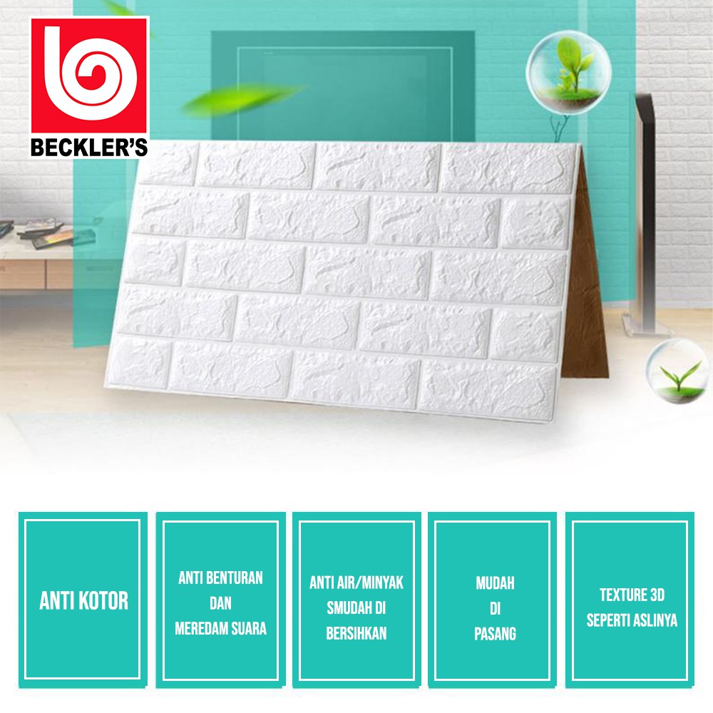 CUCI GUDANG!! Wallpaper Dinding 3D Bata Tebal 6mm Brick Foam Bata DIY 70X77CM