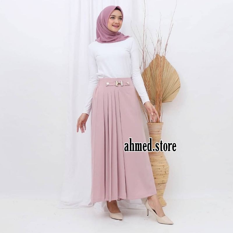 KULOT PLEATED HUSNA RING/KULOT HUSNA PLISKET LOGO/KULOT HUSNA ORIGINAL/KULOT IMPORT/AHMED STORE