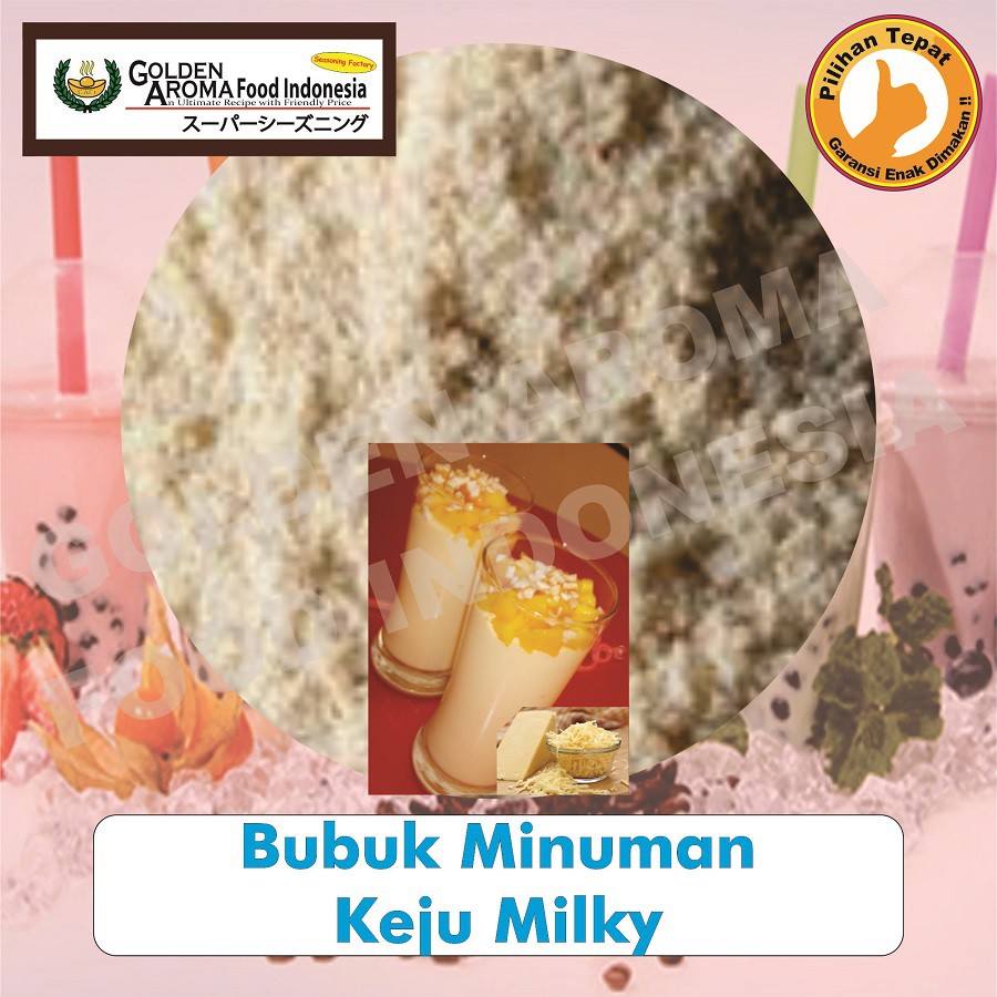 

Bubuk Minuman / Bumbu Tabur Serbaguna Enak Murah Halal Rasa Keju Milky 1000 gr / 1 kg