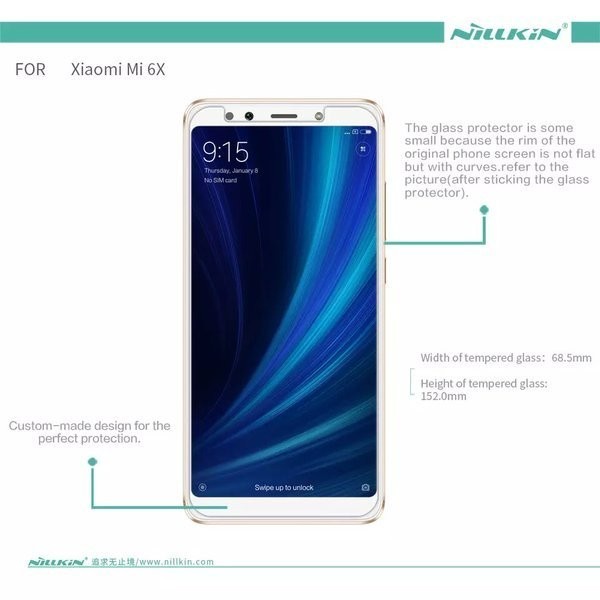 Tempered Glass H Plus Pro Xiaomi Mi6x Mi 6x or Mi A2 MiA2 Original