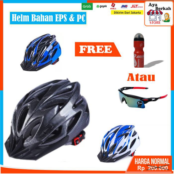 Helm Sepeda Murah Helmet Biycle Road bike MTB Lipat Bahan PC dan EPS Dewasa