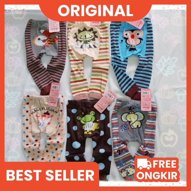 Legging Bayi busha Buka Kaki Motif Terbaru / Leging Bayi Import / Legging anak cewek 6-12 bulan / Leging anak bayi perempuan