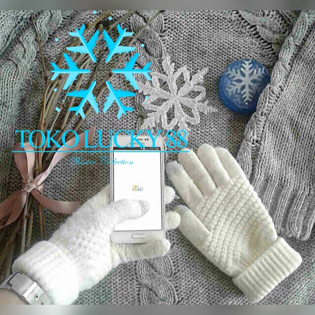 IMPORT MOLLAD Glove Touchscreen New Sarung Tangan Touchscreen Rajut Wool Winter Musim Dingin