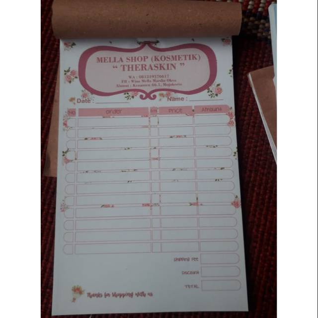 

Cetak Nota 1/4 Folio 2 ply Murah