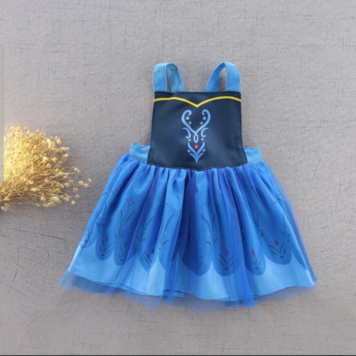 FROZEN Princess apron dress Elsa Anna celemek anak frozen bib