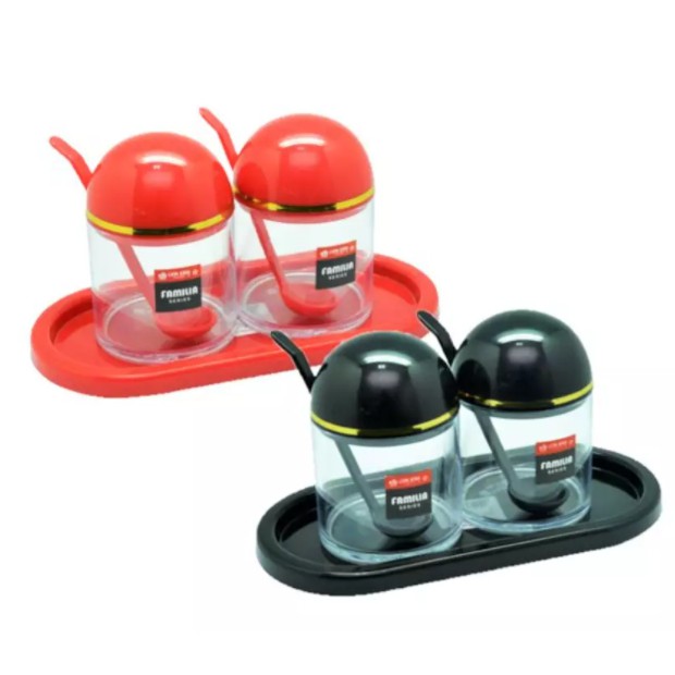 Lion Star ES-9 Familia Set of Three (ES-6/7) Tempat Wadah Bumbu Meja Dapur Sambal Sambel Chili