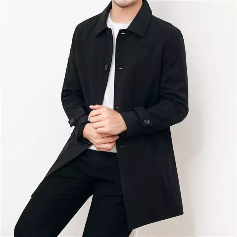 jaket long coat pria wanita