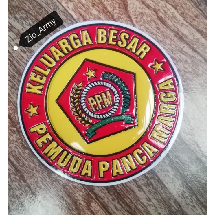 

Stiker Embos Pemuda Pancamarga Bulat