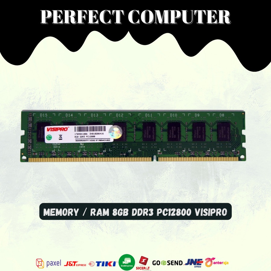 Memory PC / RAM 8GB DDR3 PC12800 VISIPRO