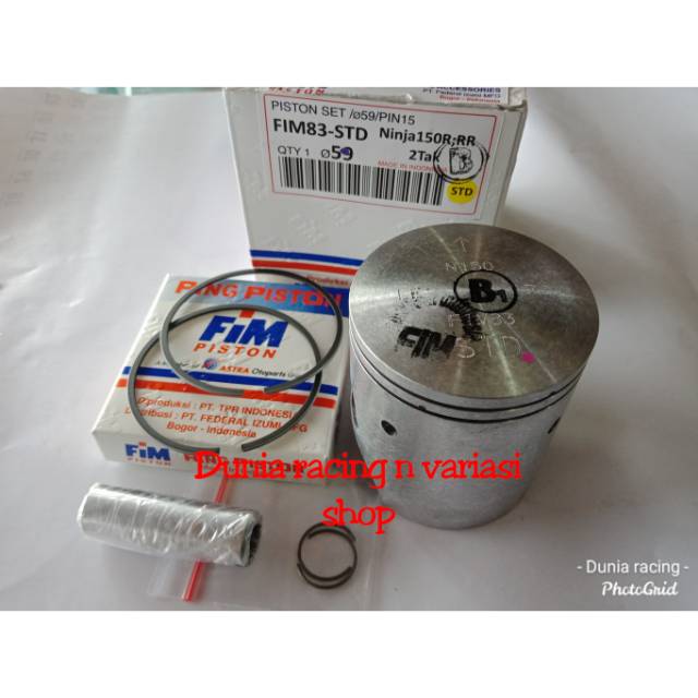 Piston FIM Ninja R Ninja RR Pin 15 ada ukuran standar 25 50 75 100 125 150 200 250 300 350 400