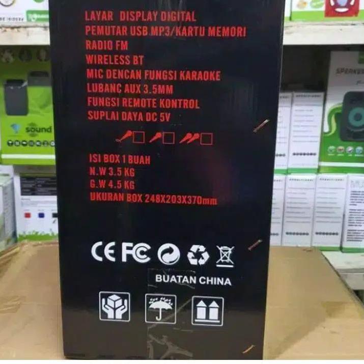 SPEAKER BLUETOOTH FLECO 85 INCH FL-995C/D FREE MIC KARAOKE + REMOTE .,