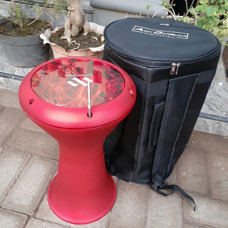 DARBUKA HITAM POLOS GILAP/ UK 8INC (FULSET)