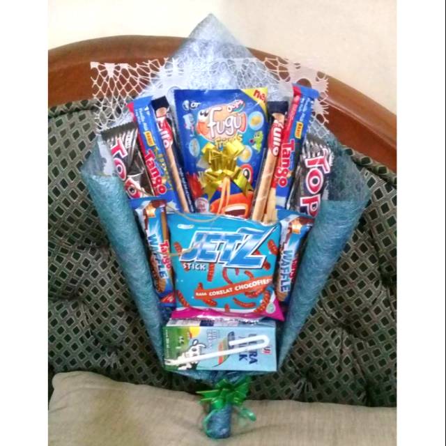 

Bouquet Snack untuk Wisuda / Sidang Skripsi / Hadiah Ulang Tahun FREE salah satu produk Nutri