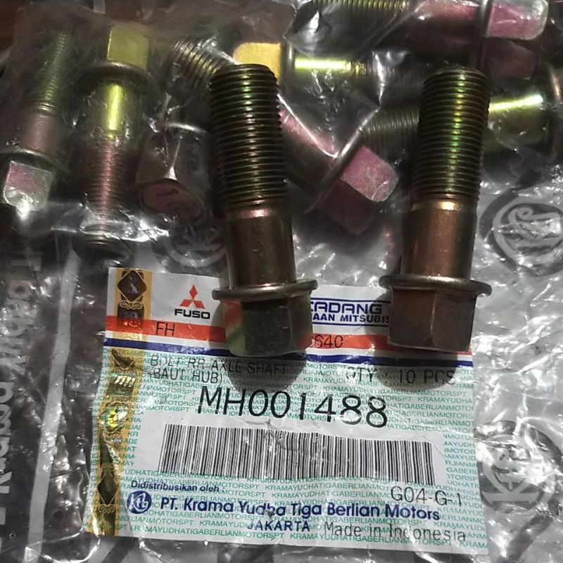 baut as roda baut nap baut axle ps 100 / ps 120  canter 110 / 125 / 136 Ori Asli ktb