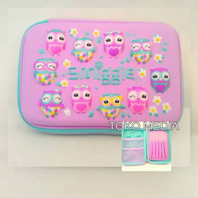 

Kotak / Tempat Pensil Organizer SMIIGGLE OWL PINK
