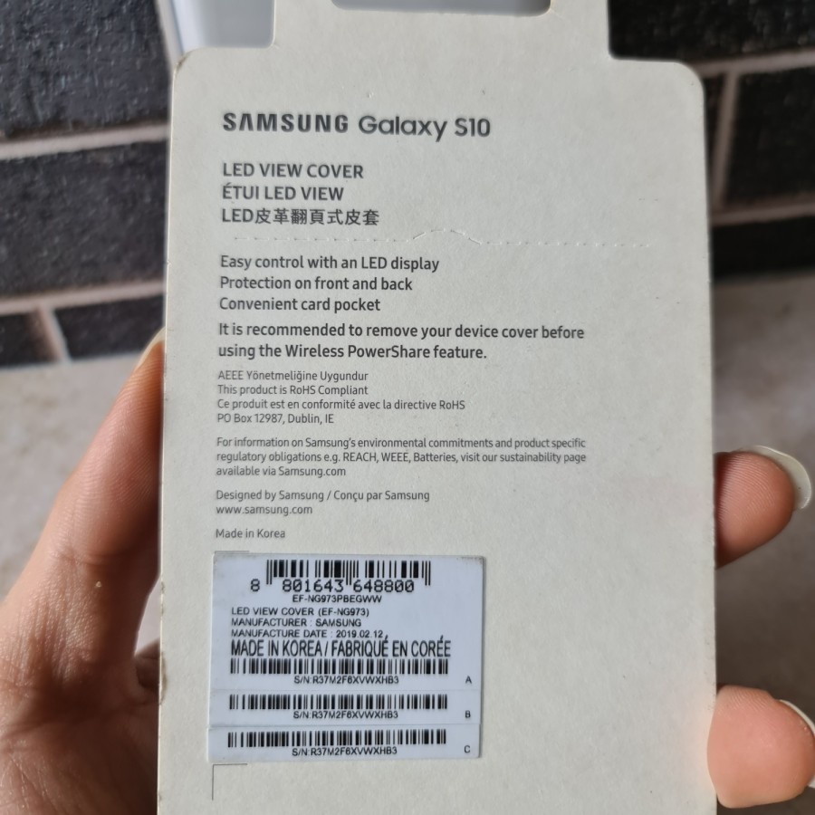 SAMSUNG LED VIEW COVER GALAXY S10 CASE ORIGINAL RESMI SEIN