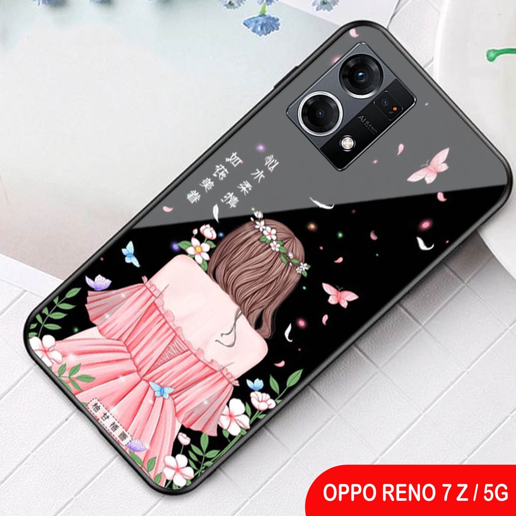 [N05] SoftCase Glass Kaca Oppo Reno 7 Z - Case Hp Oppo Reno 7 Z - Casing Hp Oppo Reno 7 Z