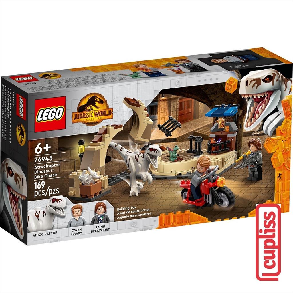 LEGO Jurassic World 76945 Atrociraptor Dinosaur Bike Chase