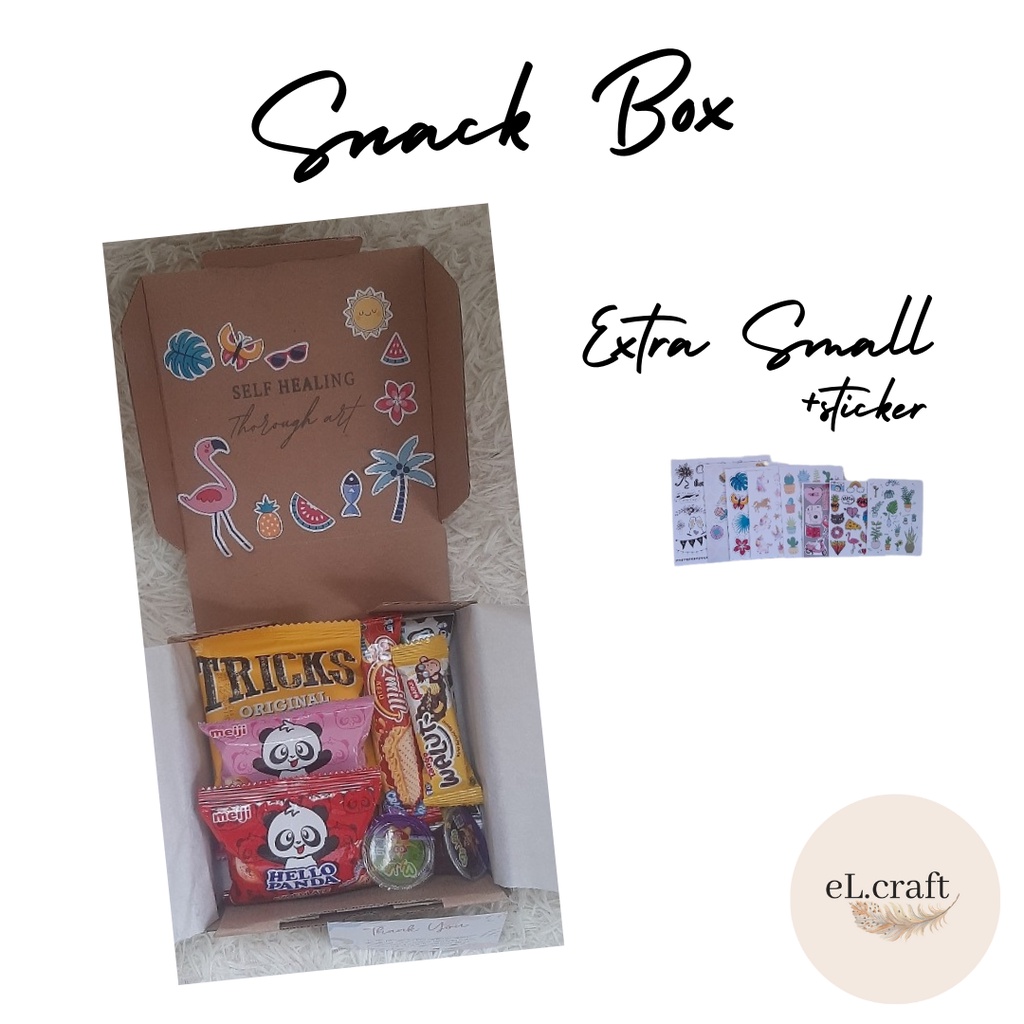 

Snack Gift Box Kotak Kado Hadiah Murah Extra Small