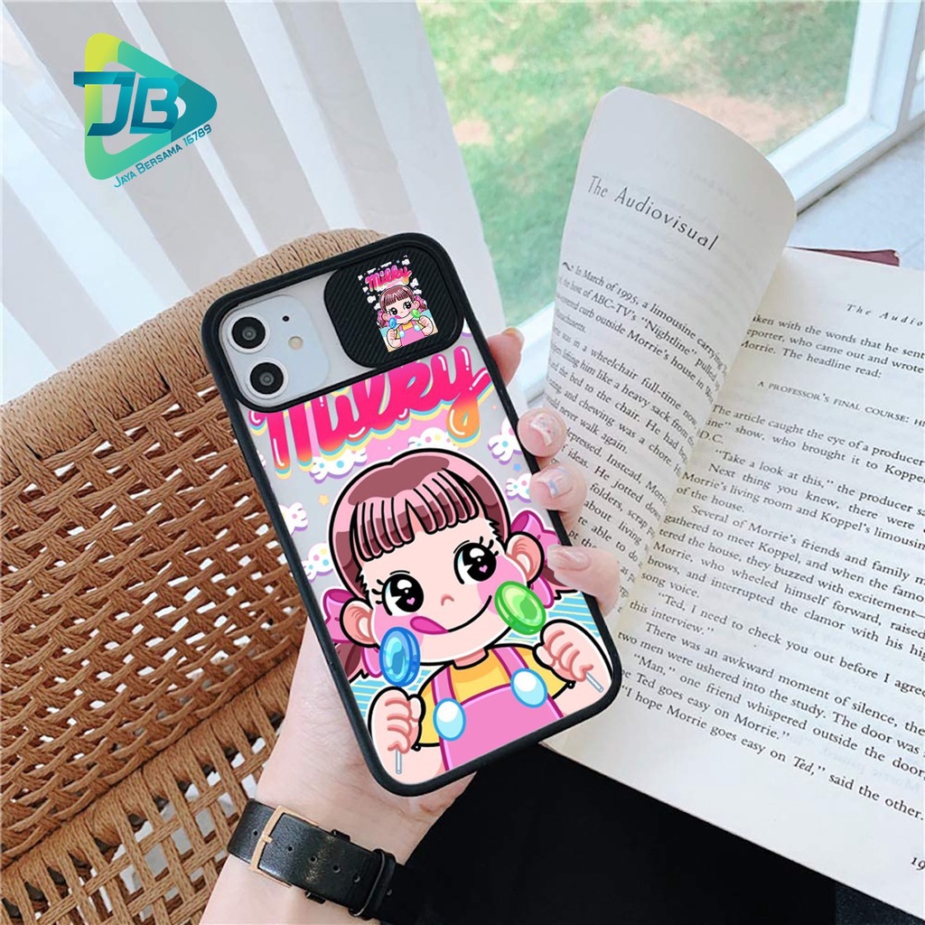 SOFTCASE SLIDE KAMERA MILKY PEKO OPPO VIVO SAMSUNG XIAOMI REALME IPHONE ALL TYPE JB4977