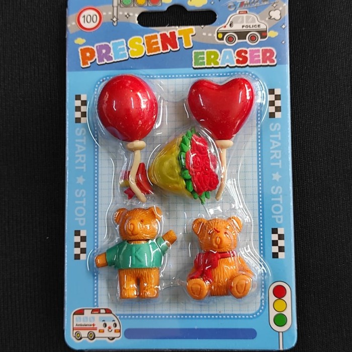 

Jualan Penghapus Balon Teddy Bear / Present Eraser Berkualitas