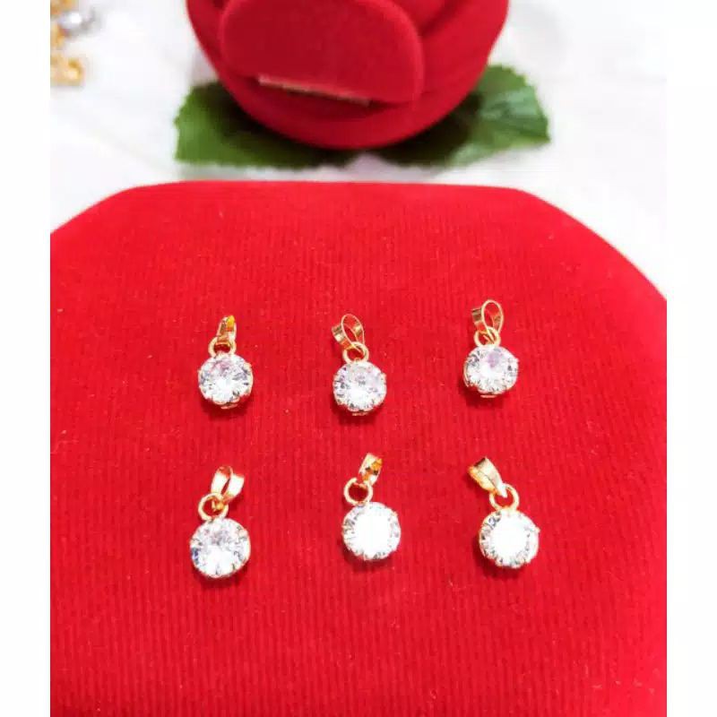 JNjewerly / ( PERAK ASLI 925 ) Liontin desi, perak 925, sepuh emas kuning