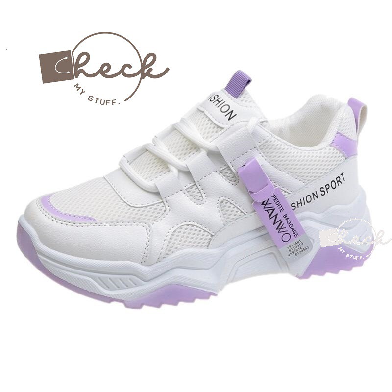 CMS Q73 Sepatu Sport Wanita Sepatu Sneakers Wanita Import Sport Casual Sepatu Cewek Fashion Korea