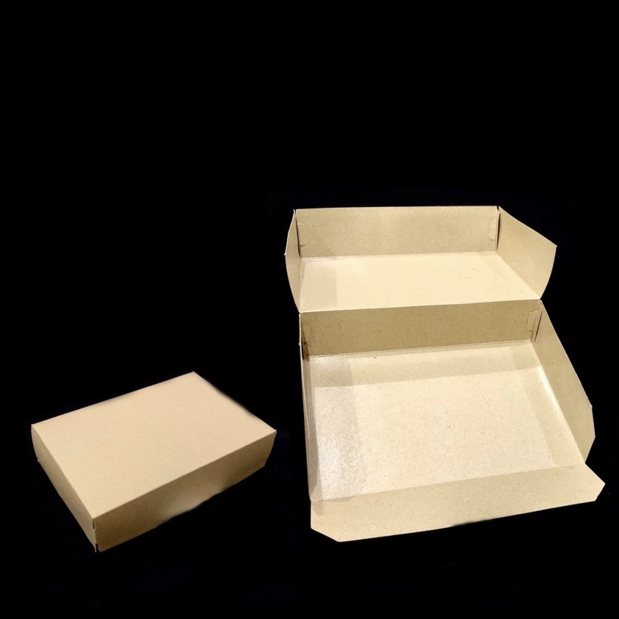 

( 10pcs ) Box Cake Kue Brownies ukuran 17x25x6 cm Dus Packaging Kraft Laminasi Kotak Packing Hampers