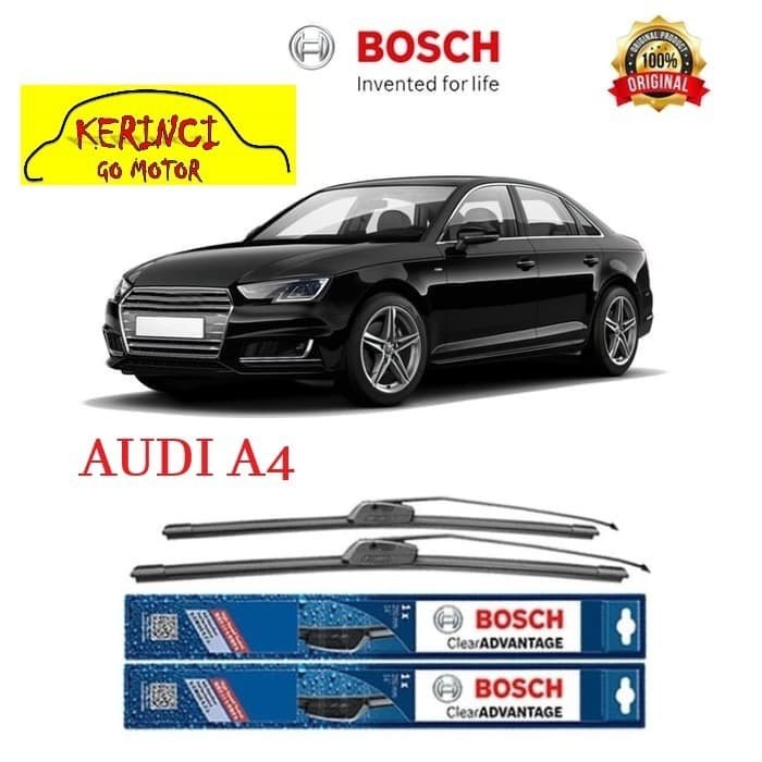 WIPER BOSCH CLEAR ADVANTAGE AUDI A4 21&quot; &amp; 21&quot; SEPASANG WIPER BOSCH