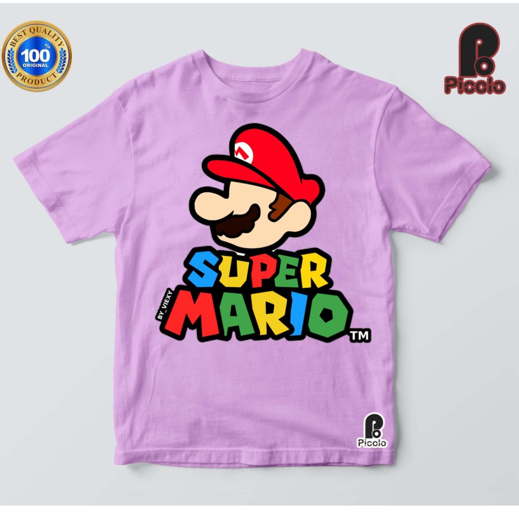 BAJU ANAK KAOS ANAK SUPER MARIO BAHAN PREMIUM