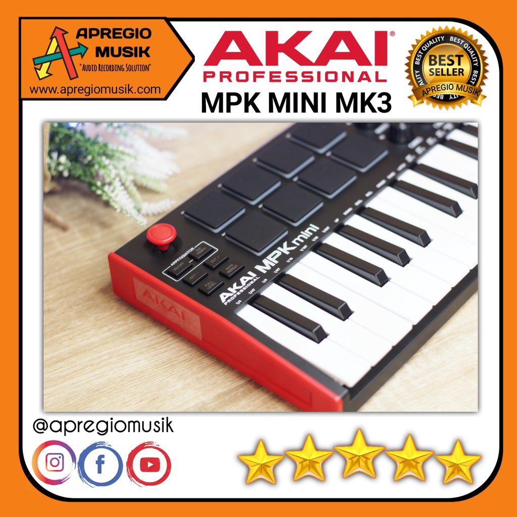 Image of AKAI MPK MINI MK3 MK III ORIGINAL Midi Controller #5