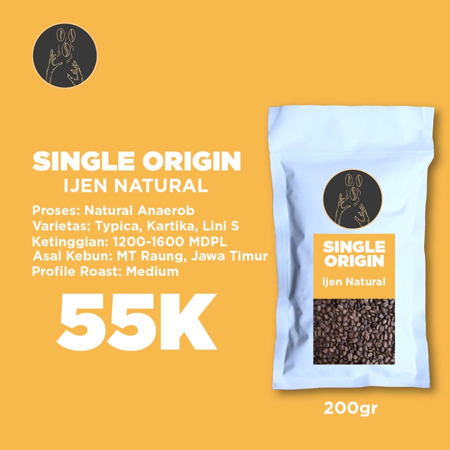 

SINGLE ORIGIN IJEN NATURAL 200 GRAM