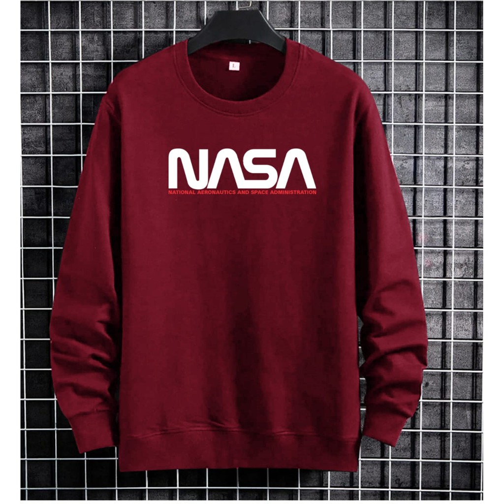 BISA COD / ALIPIO FASHION - BAJU SWEATER NASA / fashion pria / sweater pria / terbaru / keren