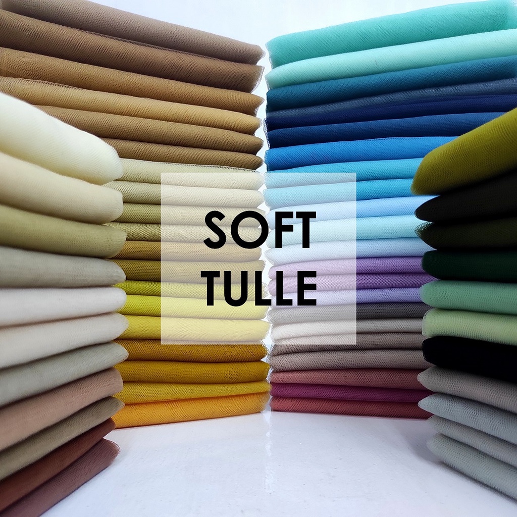 Jual Kain Soft Tulle Chart 1 - Kain Soft Tile / Kain Soft Mesh / Kain ...