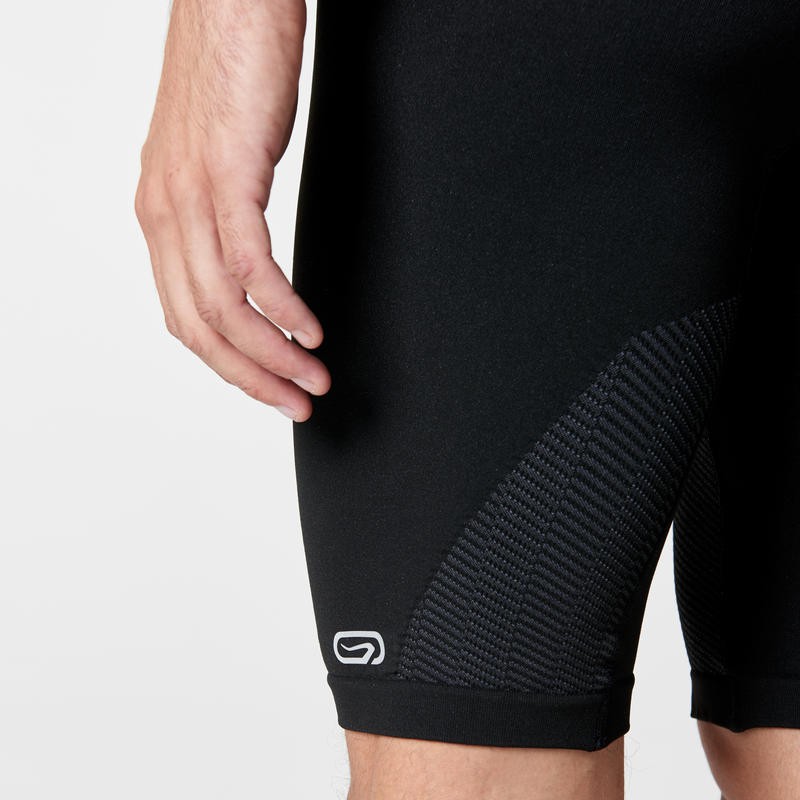 KIPRUN Celana Ketat Legging 3/4 Pria Olahraga Lari