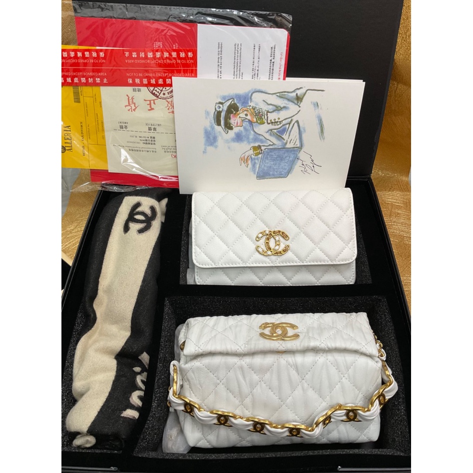 TAS CH KULIT ASLI SET WITH BOX SET ORI / TAS WANITA CH/ TAS SELEMPANG CH