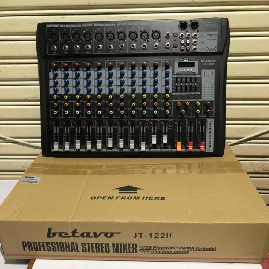 ORIGINAL BETAVO MIXER JT 122 II PROFESIONAL MIXER AUDIO 12 CHANEL