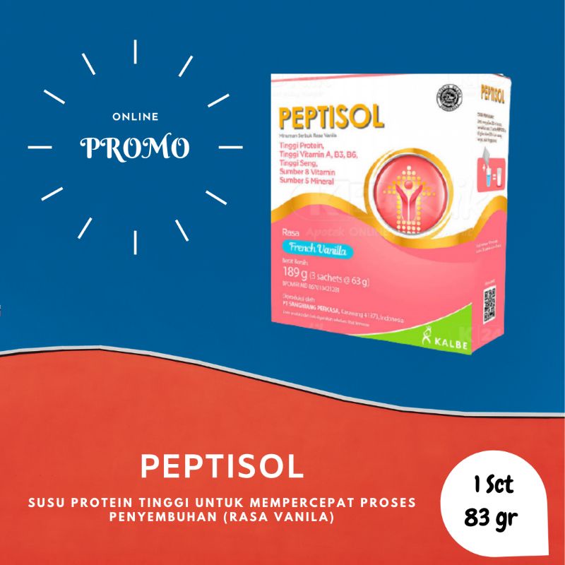 PEPTISOL SUSU PROTEIN TINGGI MINUMAN NUTRISI PERSACHET