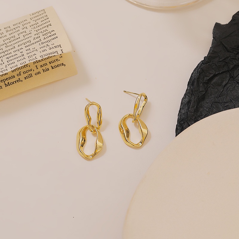 S925 Wanita Korea 2021 baru fashion anting-anting trendi elegan anting-anting vintage anting-anting