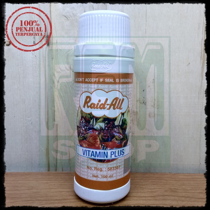 Raid All Vitamin Plus Cair Khusus Ikan aquarium aquascape 100ml murah