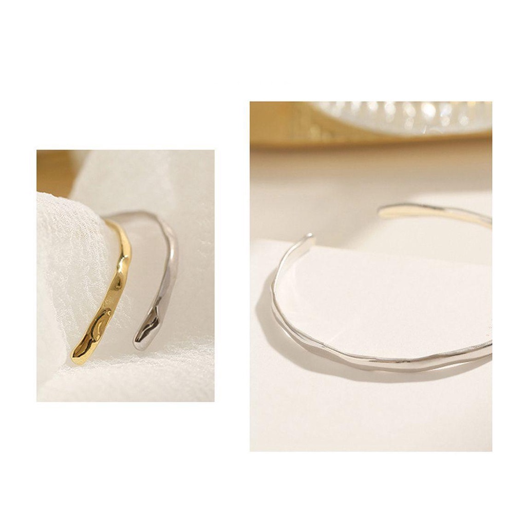 Mxbeauty Wanita Open Bangle Fashion Adjustable Halus Cekung-convex Cewek Manset Bangles