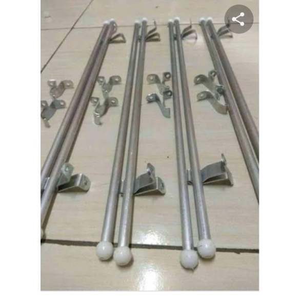 STIK GORDEN PITA. BESI SPIRAL, BATANG GORDEN MINIMALIS, BESI KECIL