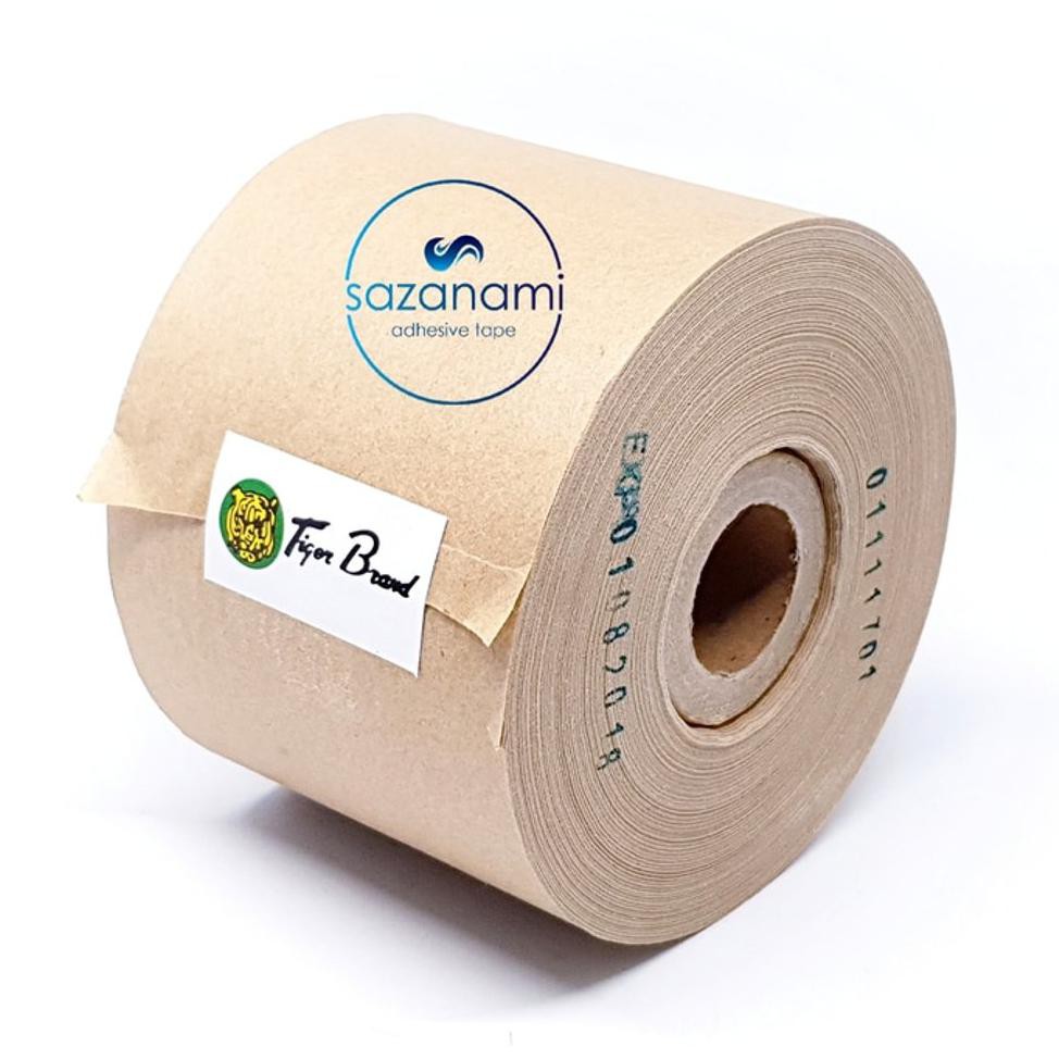 

TERMURAH SATU 1 BOX LAKBAN AIR 72MM 3 INCH X 100M GUMMED TAPE TIGER CRAFT KRAFT TAPE 20 ROLL