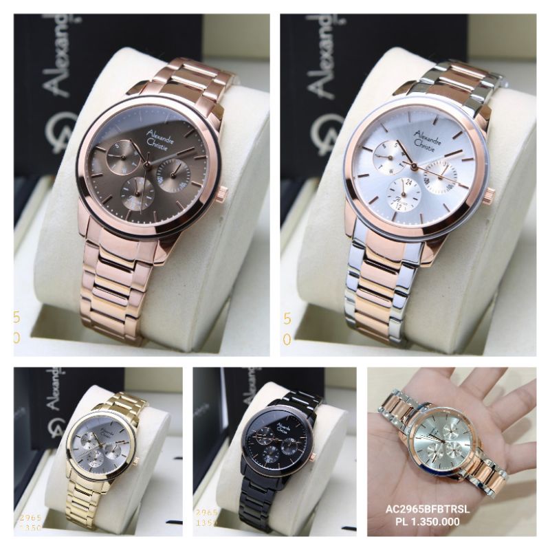 JAM TANGAN WANITA ALEXANDRE CHRISTIE AC2965 / AC 2965 ORIGINAL