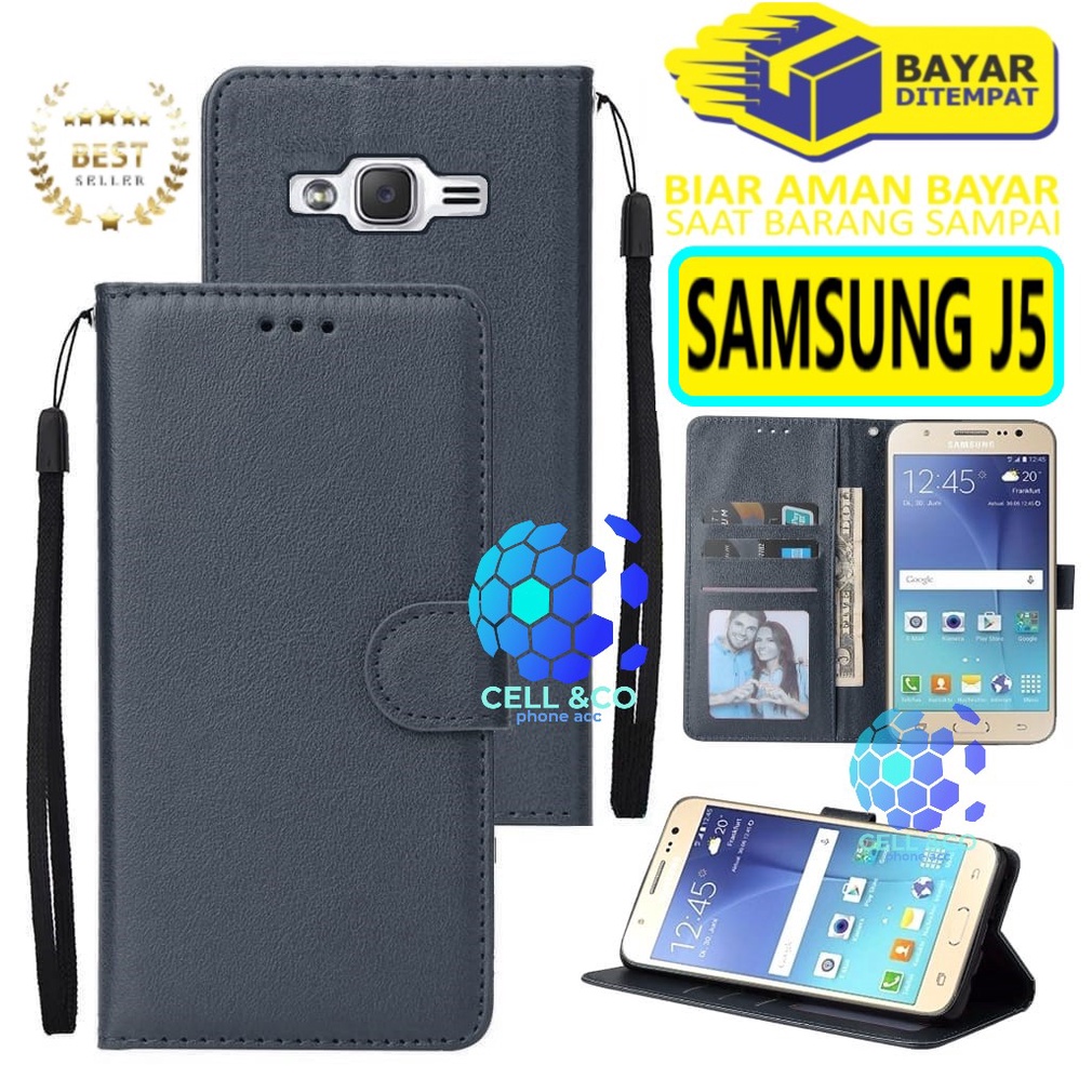 Flip cover SAMSUNG J5 Flip case buka tutup kesing hp casing flip case leather wallet