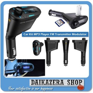 Car FM MP3 Player FM Transmitter Modulator with USB Charger 2.1A for Smartphone