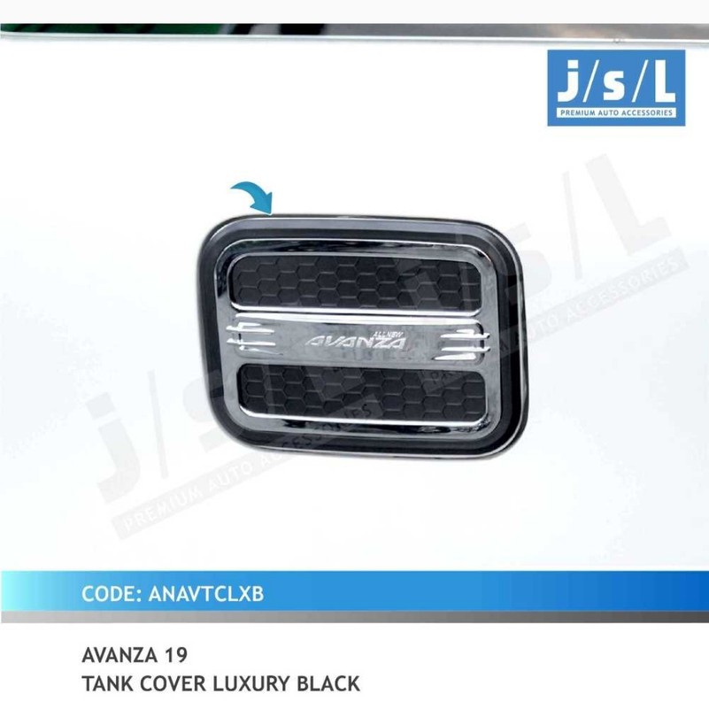 Avanza Veloz 2019 List Garnis Ring Tank Cover Tank Hitam Luxury
